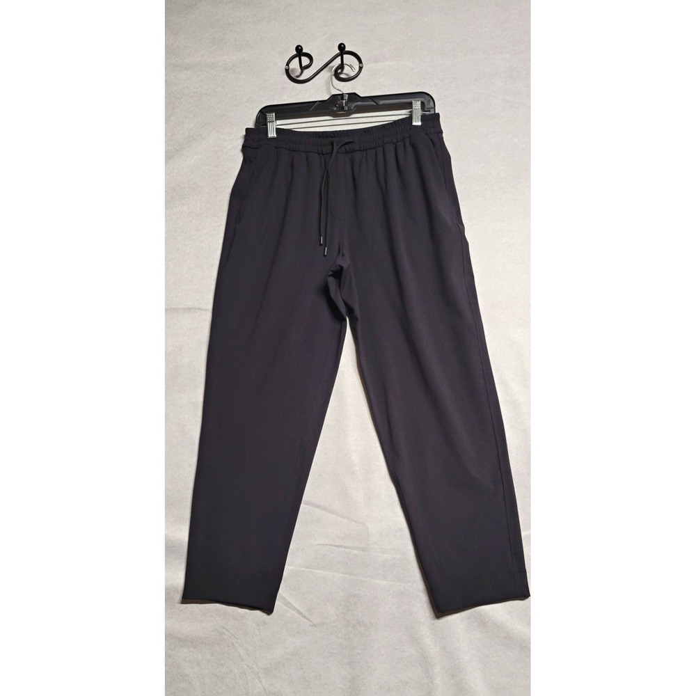Lululemon Women's Black Jogger Activewear Pants Size M Drawstring Pockets